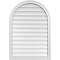 Ekena Millwork Round Top Surface Mount PVC Gable Vent w/ 2"W x 1-1/2"P Brickmould Frame, 28"W x 40"H GVPRT28X4002SN - alternate 1